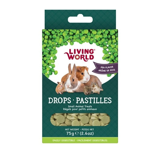 Living World Small Animal Drops - Pea Flavour - 75 g (2.6 oz)