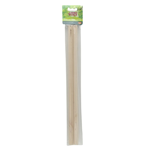 Living World 2 Wooden Perches 43 cm (17 in) 2-pack