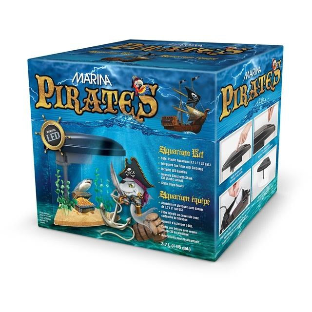 Marina Pirates Aquarium Kit - 3.7 L (1 US Gal.)