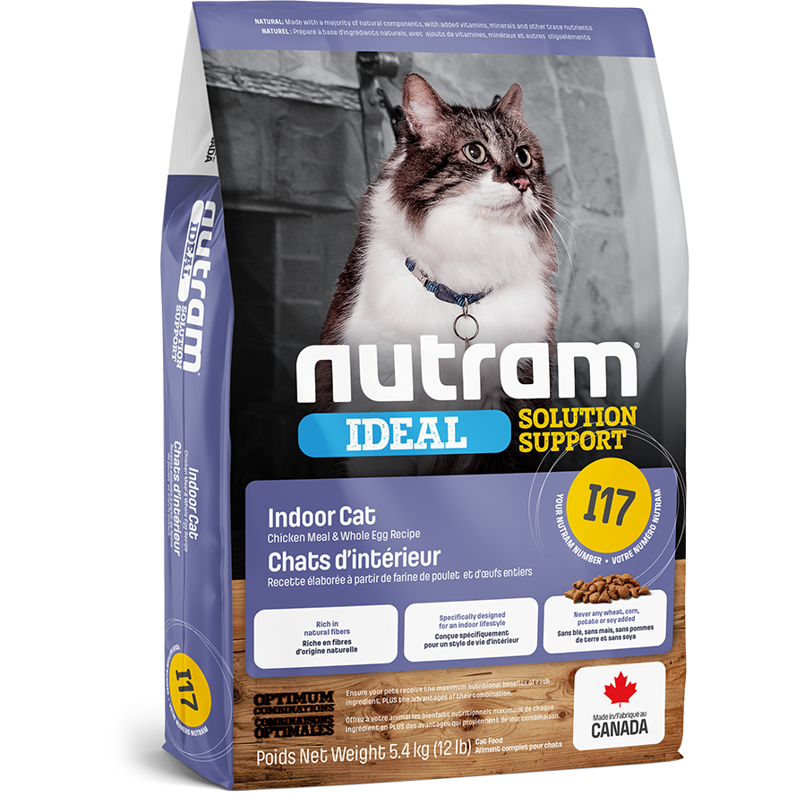Nutram I17 Ideal Solution Support - Nourriture pour chat d&#39;intérieur