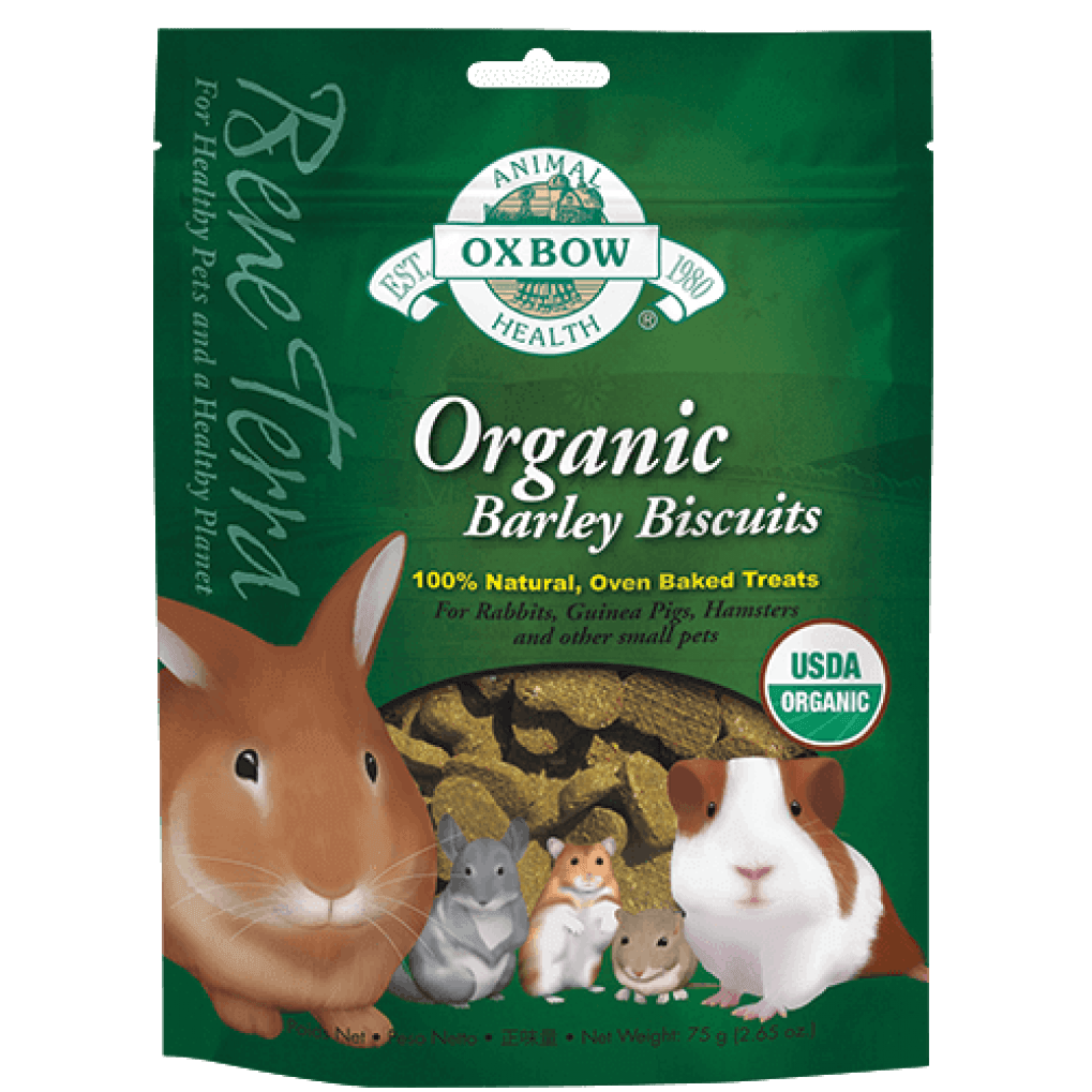 Oxbow Organic Barley Biscuits - Treats for Small Animals / Rodents