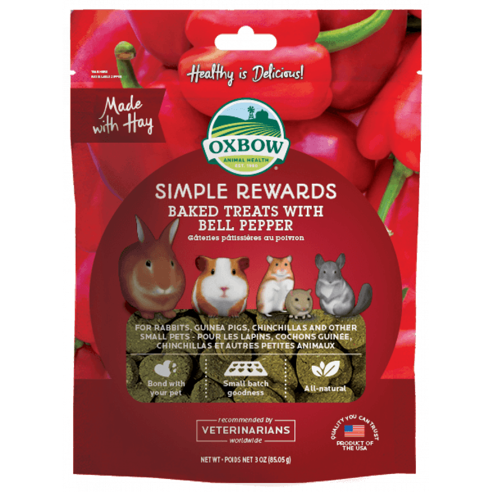Oxbow Simple Rewards - Baked Treats with Bell Pepper