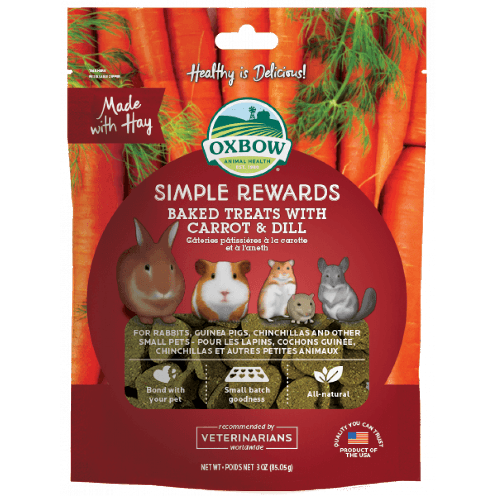 Oxbow Simple Rewards - Gâteries de carottes et aneth au four