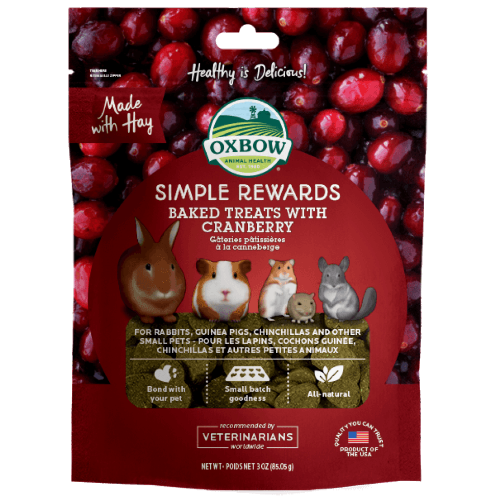 Oxbow Simple Rewards - Baked Treats with Cranberry