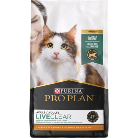 Purina Pro Plan LiveClear - Allergen Reducing Chicken &amp; Rice Formula Dry Cat Food (3.18kg)