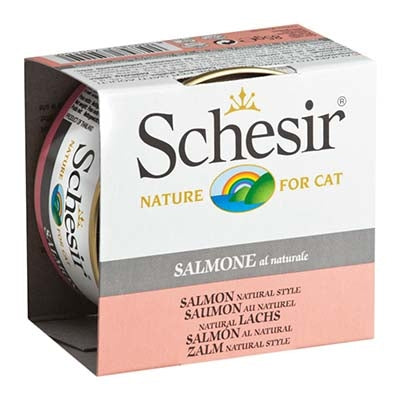 Schesir - Saumon au style naturel - Nourriture en conserve pour chats