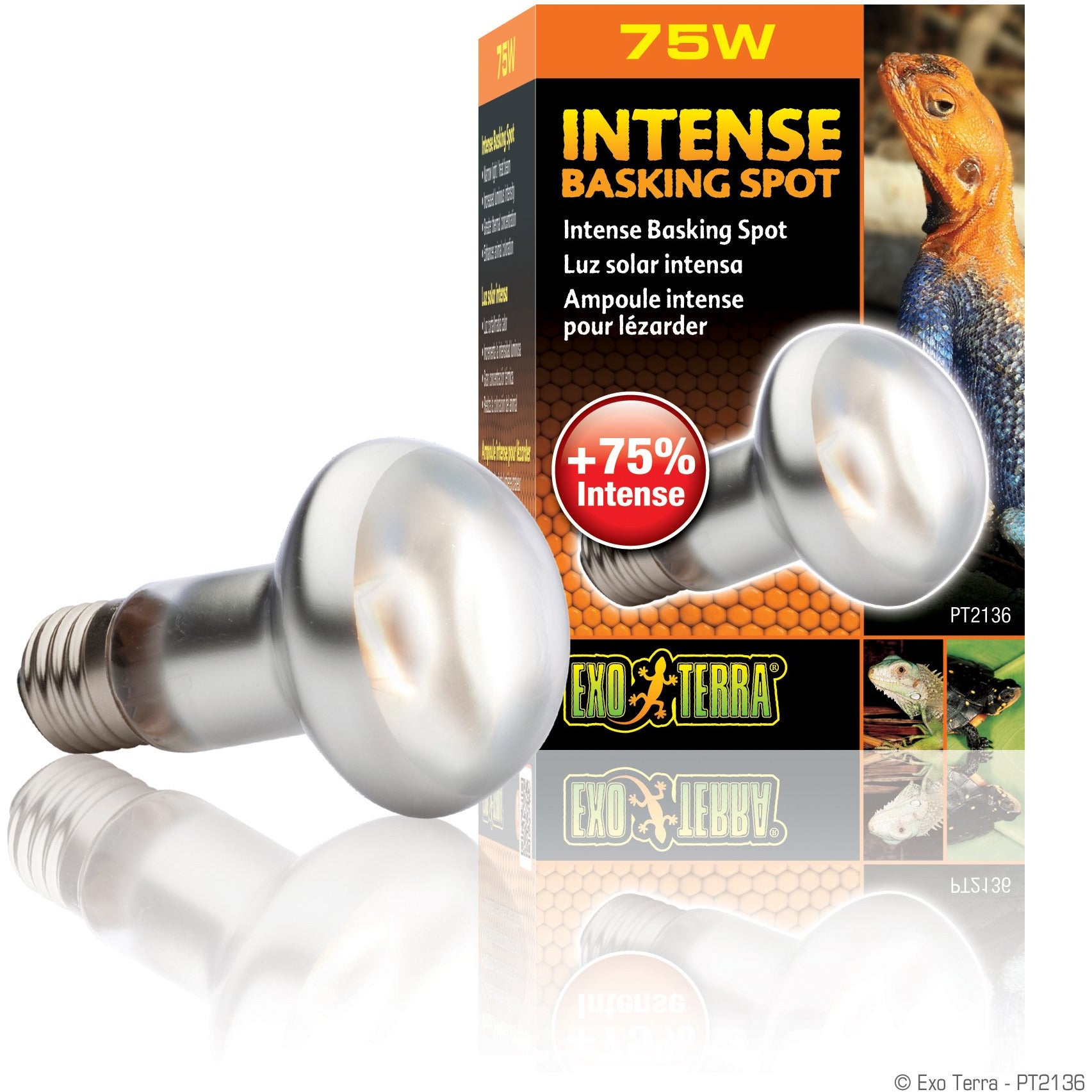 Exo Terra Sun Glo Intense Basking Spot Lamp S20 75W