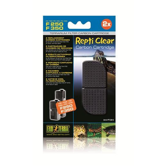 Cartouche de charbon Exo Terra Repti Clear Filter, F250 et 350