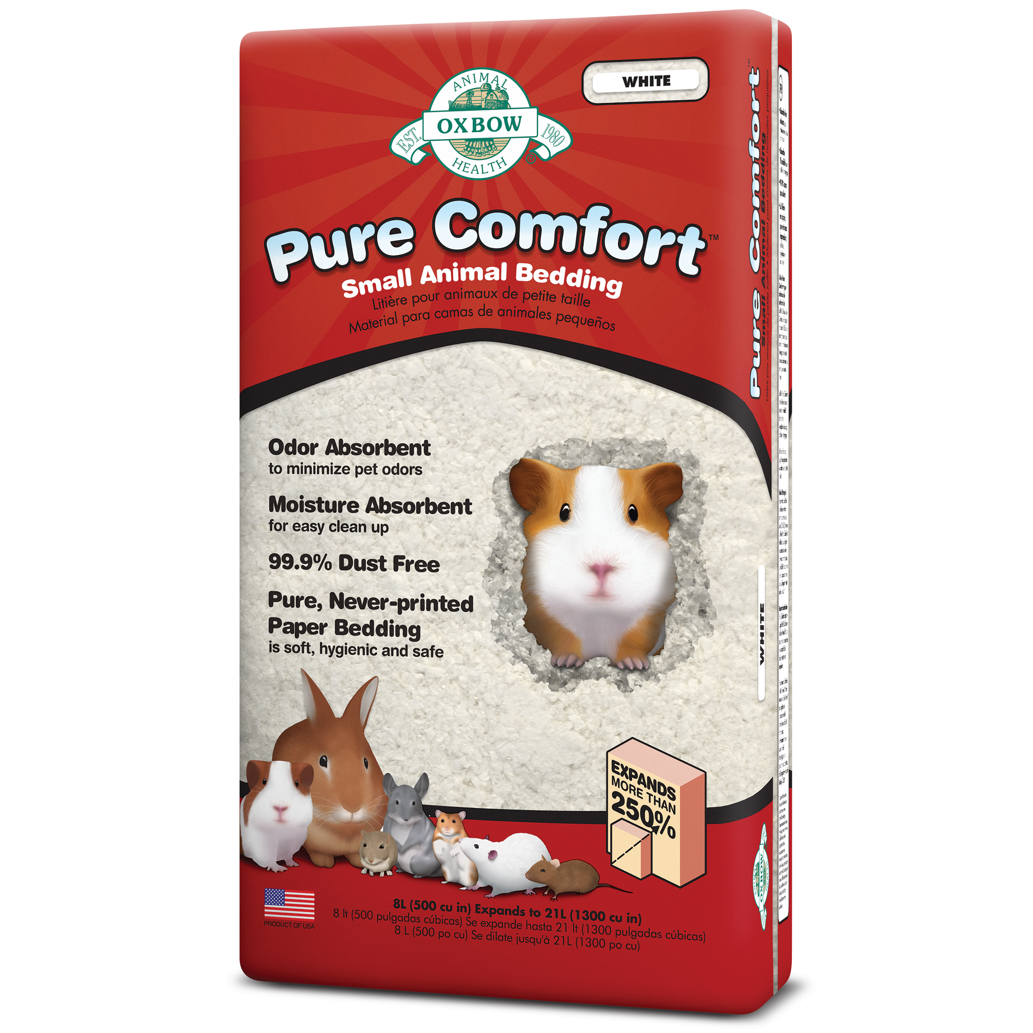 Oxbow Pure Comfort Small Animal Bedding, White
