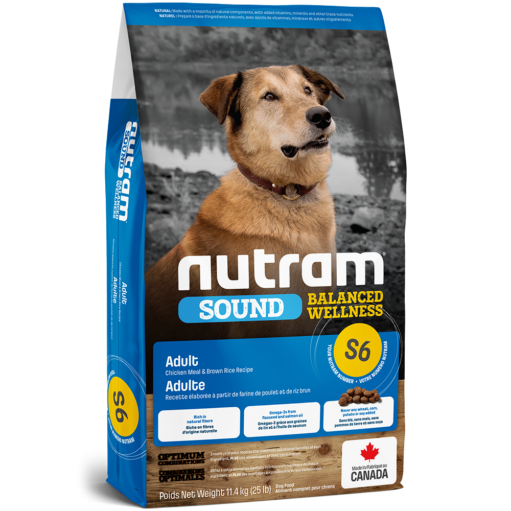 Nutram S6 Sound Balanced Wellness - Nourriture naturelle pour chien adulte