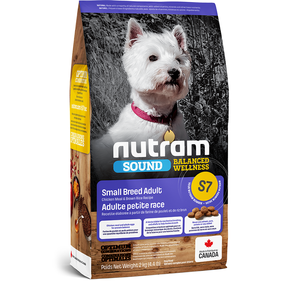 Nutram S7 Sound Balanced Wellness - Nourriture naturelle pour chiens adultes de petite race