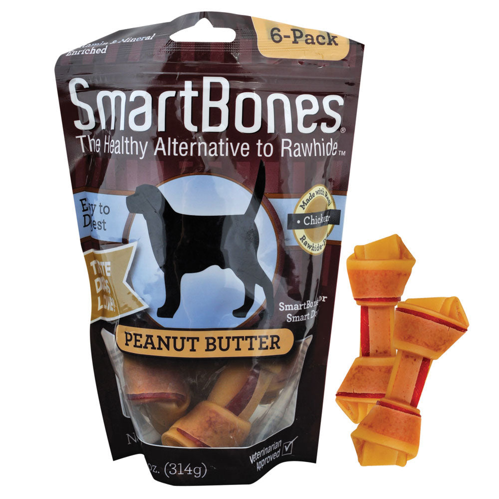 SmartBones Small Peanut Butter 6-pack