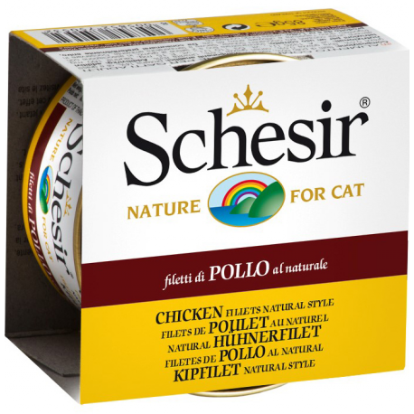 Schesir Chicken Fillets with Rice Natural Style (85g) - Canned Cat Food