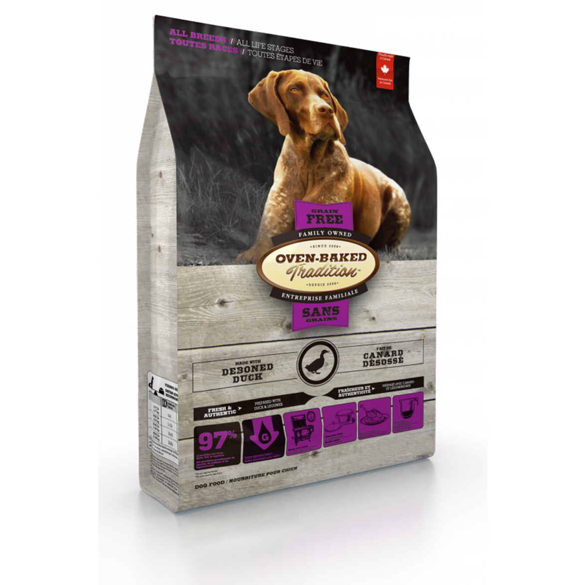Oven Baked Tradition Grain-Free Adult Duck Dog Food