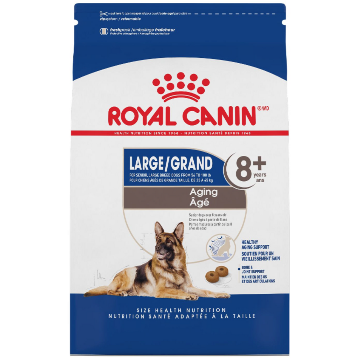 Royal Canin LARGE Aging 8+ Dog Food (30lb)