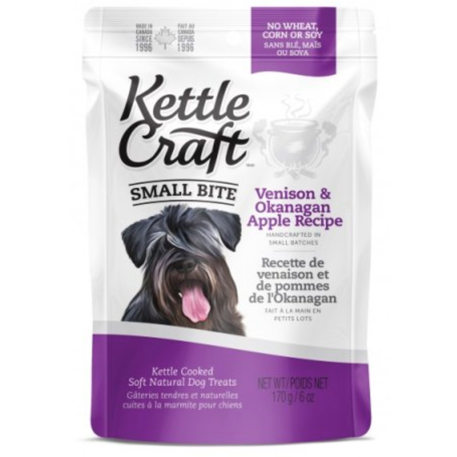 Kettle Craft Dog Treats Small Bite - Venison &amp; Okanagan Apple Recipe (170g)