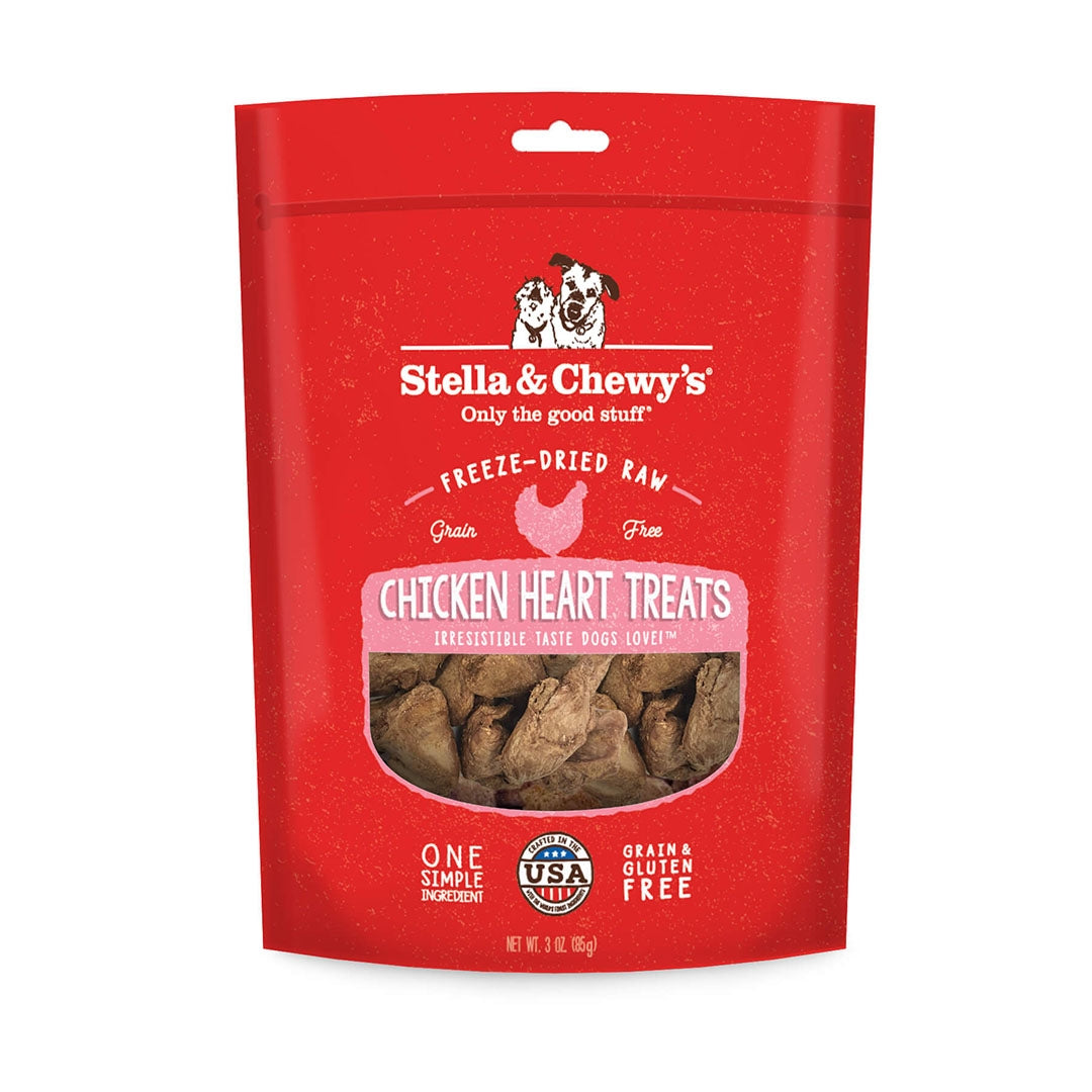 Stella &amp; Chewy&#39;s Chicken Heart Dog Treats (3oz)