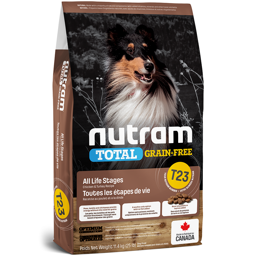 Nutram T23 Total Grain-Free Chicken and Turkey Recipe - Dog Food