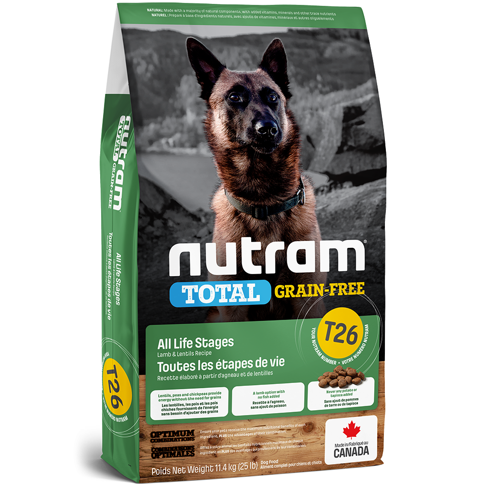 Nutram T26 Total Grain-Free Lamb and Lentils Recipe - Dog Food