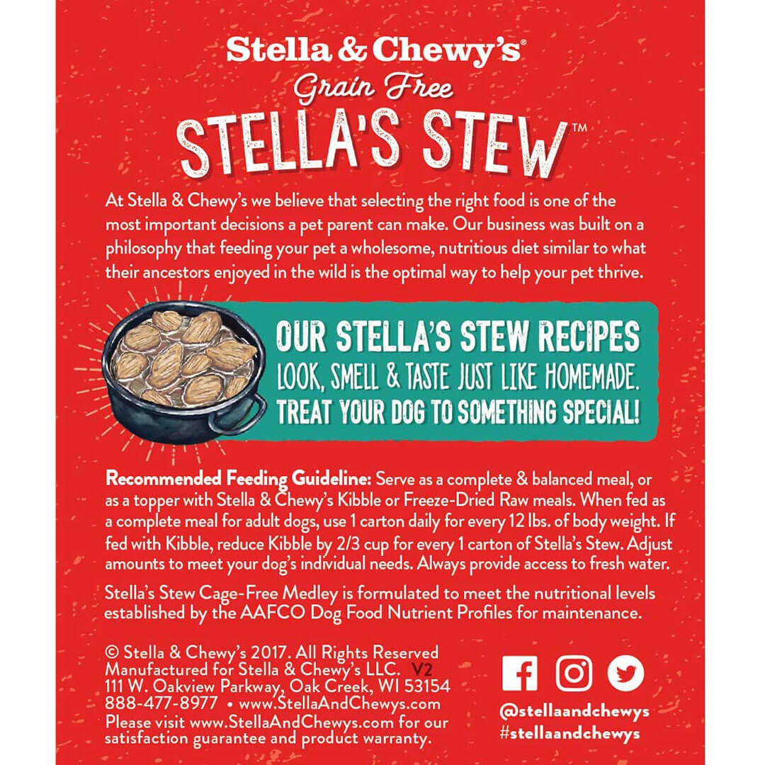 Stella &amp; Chewy&#39;s - Stella&#39;s Stew - Cage-Free Medley Grain-Free Dog Food (11oz)