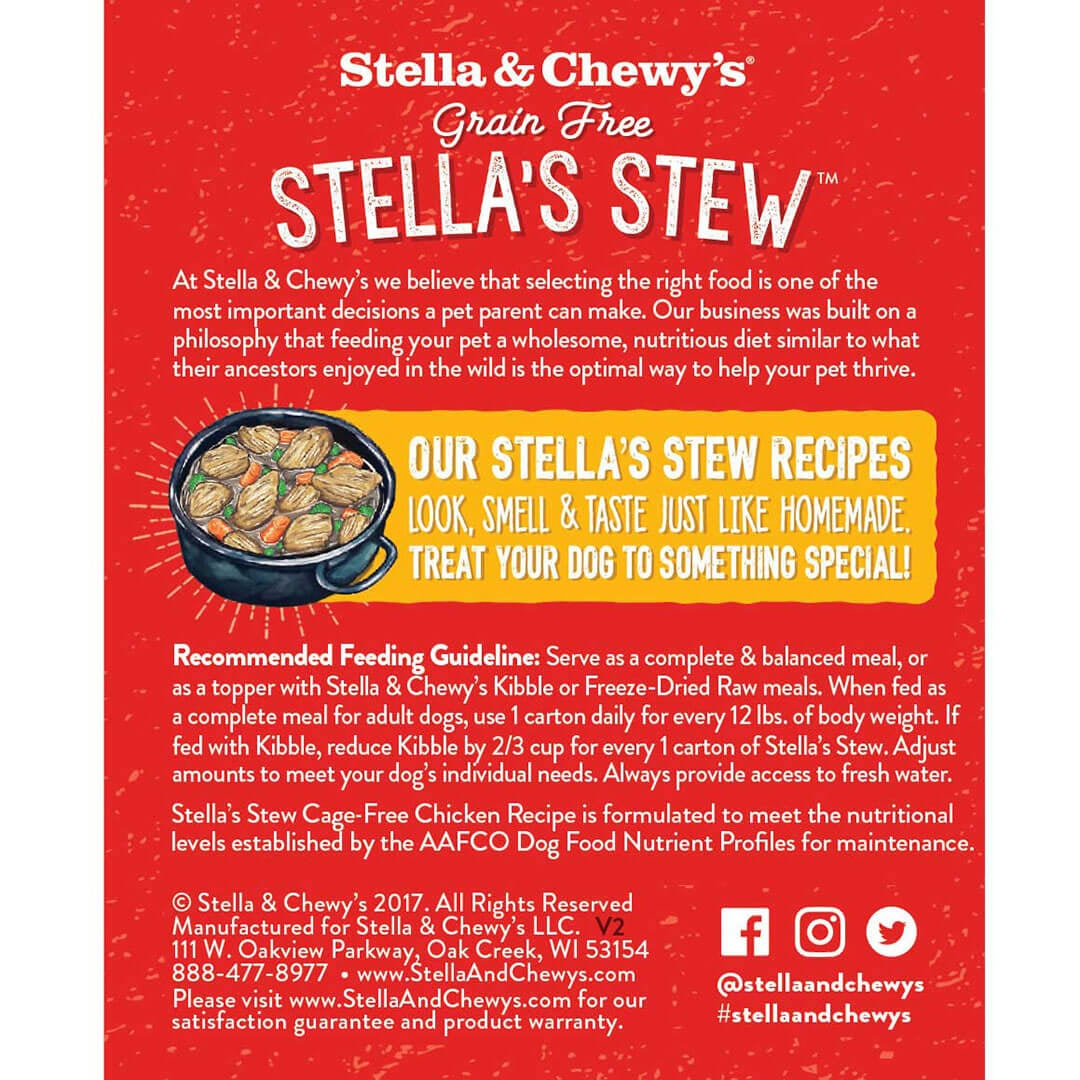 Stella &amp; Chewy&#39;s - Stella&#39;s Stew - Cage-Free Chicken Grain-Free Dog Food (11oz)