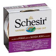 SCHESIR Chicken &amp; Beef &amp; Rice natural (85g) - Canned Cat Food